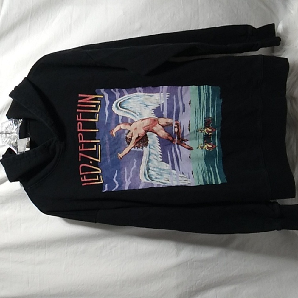 (X-63) SALE! RARE! Led Zeppelin Vintage The TXX Collection Hoodie Sz.L